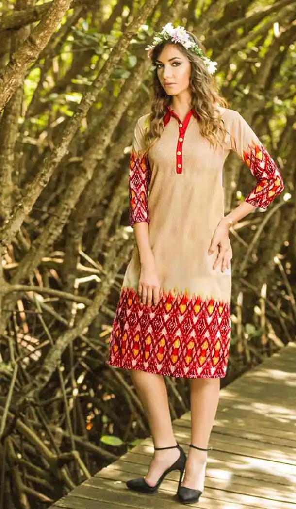 Incredible Straight Kurti Style in Beige | FH384963123