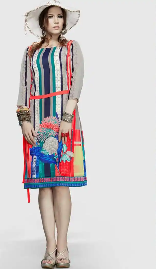 Incredible Straight Kurti in Georgette & Multiple Color | FH384963130