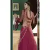 women magenta color and net a line style lehenga choli