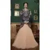 women misty rose color and net pretty a line style lehenga choli