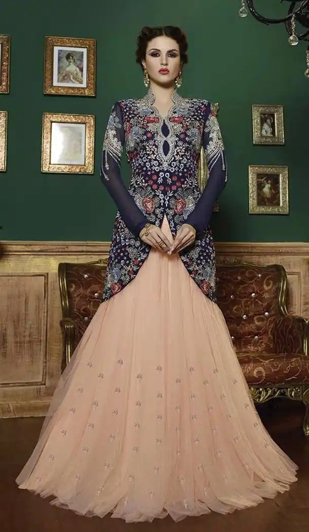 Women Mistyrose Color and Net Pretty A Line Style Lehenga Choli | FH385163198