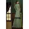 aloevera green color and shantoon a line style lehenga choli