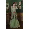 aloevera green color and shantoon a line style lehenga choli