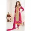 Neha Sharma ! Churidar Style Salwar Kameez in Violet and Brown Color | FH386863430