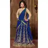 Akshara ! Narrow Pants Style Silk Salwar Kameez in Royal Blue Color | FH387763477