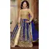 Akshara ! Narrow Pants Style Silk Salwar Kameez in Royal Blue Color | FH387763477