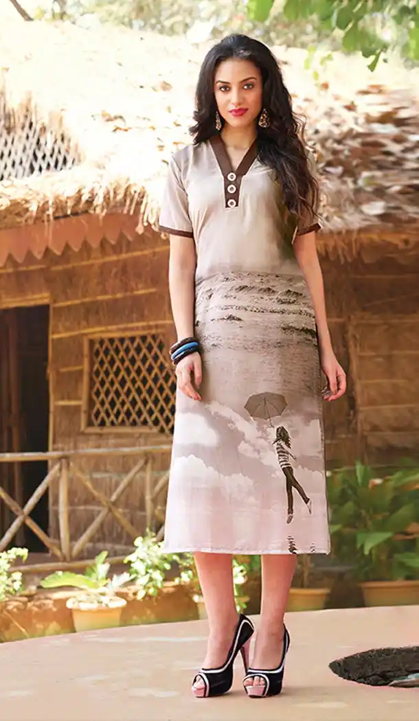 Dove Georgette Readymade Daily Wear Kurtis Online Shopping | FH389963782