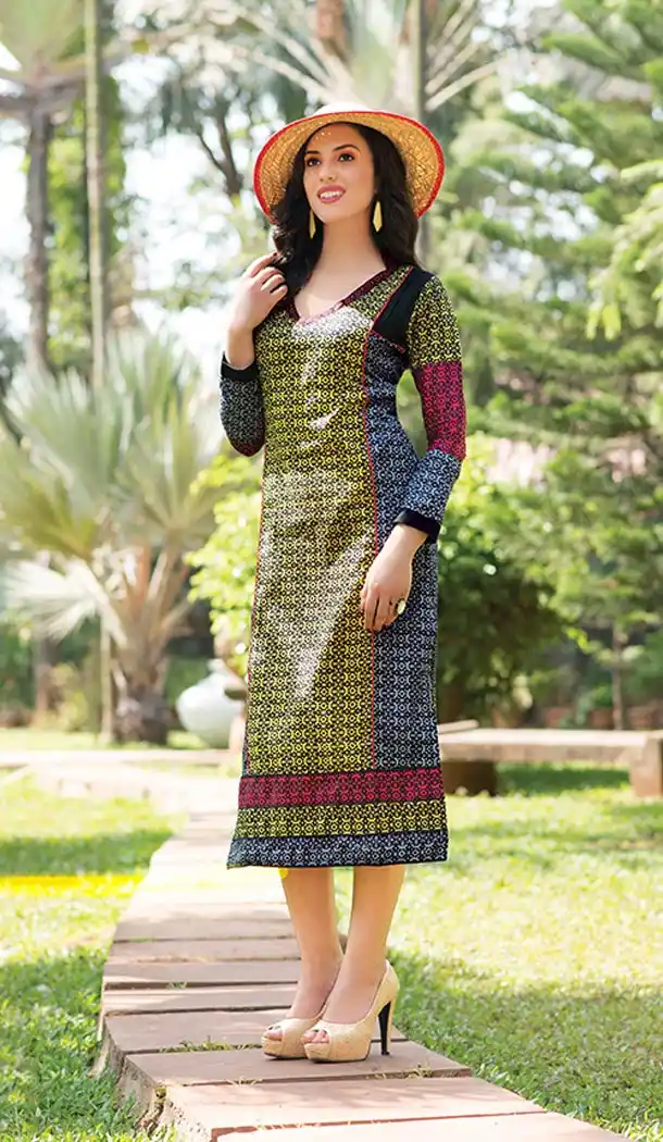 Ladies Formal Kurtis in Multiple Color and Cotton Straight Cut Style | FH390063790