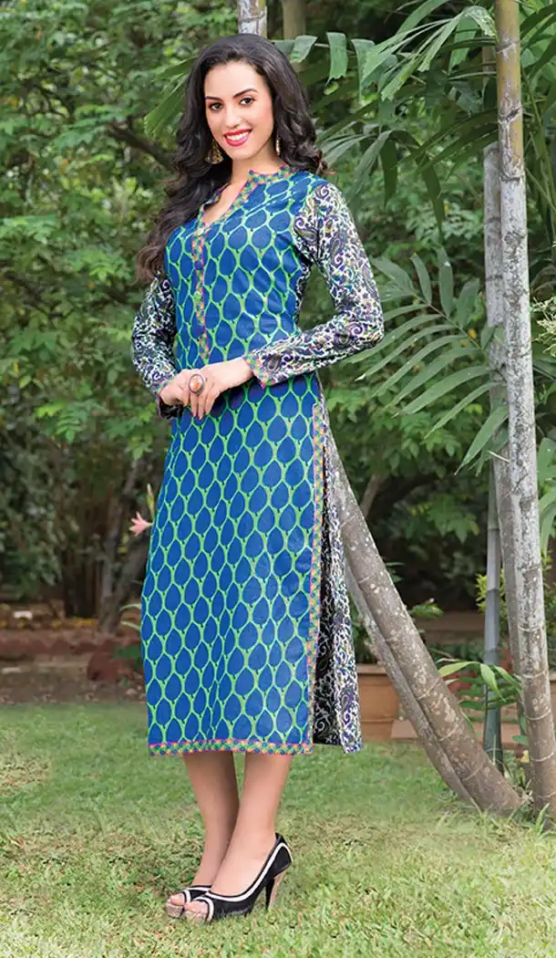 Ladies Formal Kurtis in White Color and Cotton Straight Cut Style | FH390063786