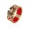 American Diamond Red,Green,Gold Color Bangles | FH390864112