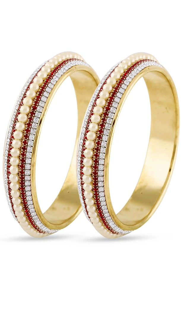 New Look Red American Diamond Bangles For Women's | FH390964119