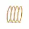 Lovely Silver and Gold American Diamond Bangles | FH390964125