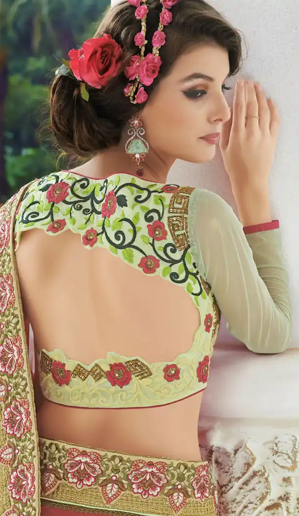 Red Color Georgette Designers Party Half Sarees with Stitched Blouse | FH396264546