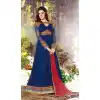 Anarkali Suits: Buy Anarkali Suits Online with Georgette and Pretty Navy Blue Color | FH397164673