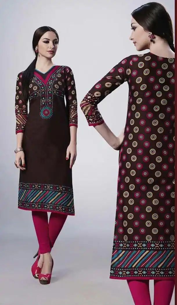 Chocolate Cotton Daily Wear Readymade Kurtis Online | FH399064807