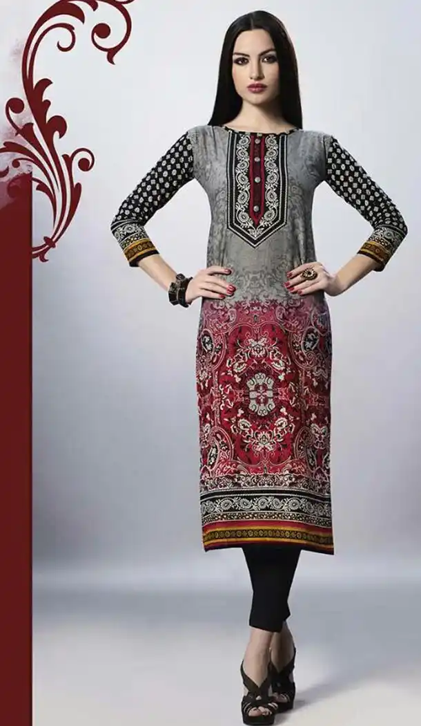 Slate Gray Cotton Daily Wear Readymade Kurtis Online | FH399064818