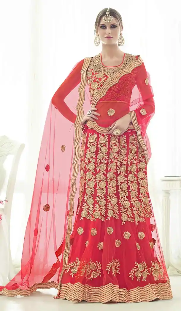 Crimson Net Lehenga Online Shopping | FH399264915