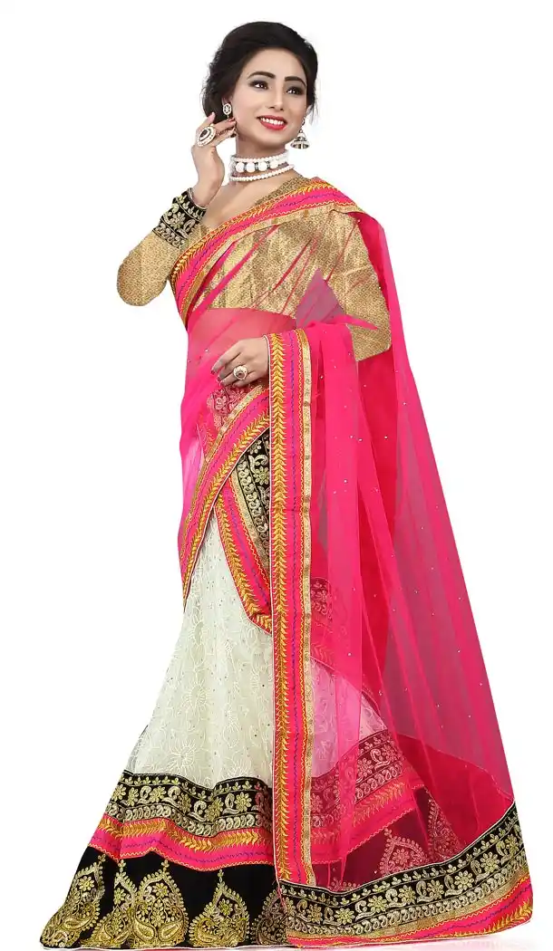 Off White Brocade Lehenga Online Shopping | FH399265096