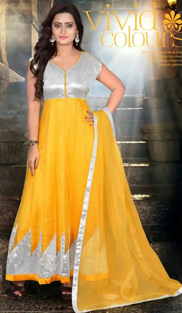 Yellow Net Online Buy Salwar Kameez Churidar Suits | FH402065162