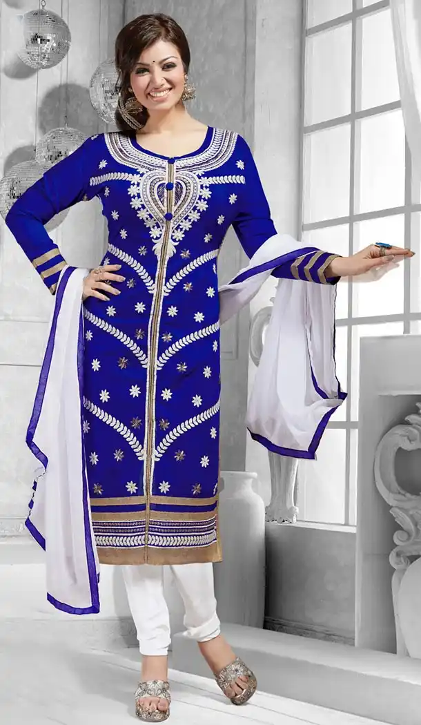 Buy Ayesha Takia Wear Online in Royal Blue Color | FH403265339