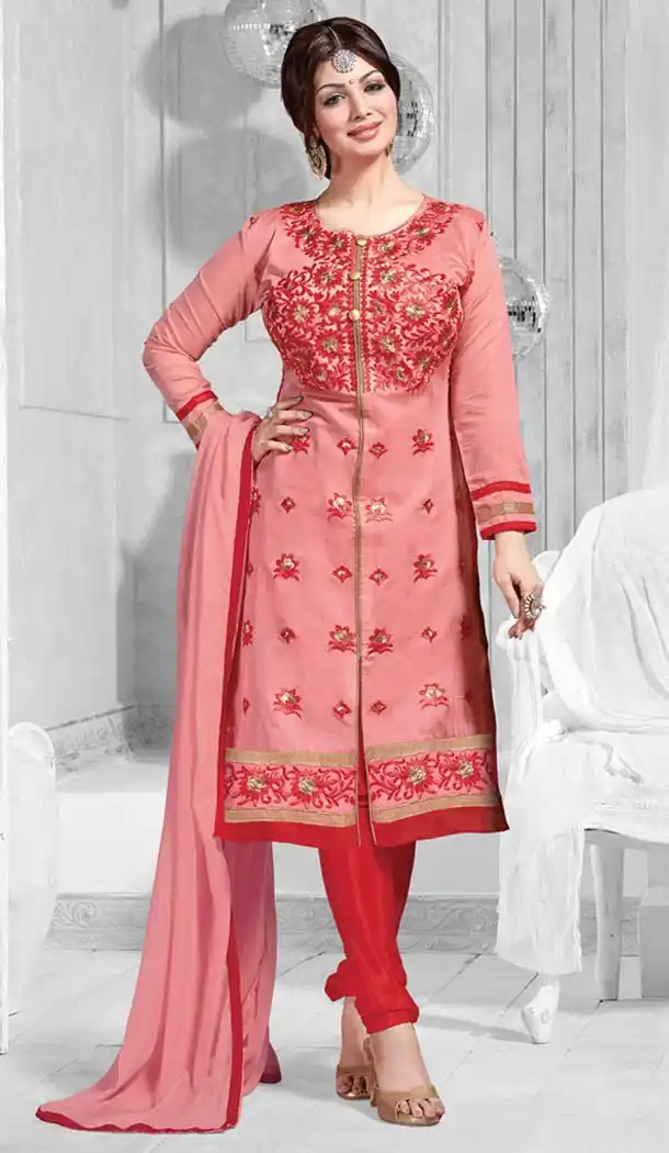 Buy Ayesha Takia Wear Online in Salmon Color | FH403265340