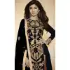 Shilpa Shetty in Black Georgette Narrow Pants with Kameez | FH403465396