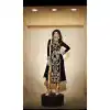 Shilpa Shetty in Black Georgette Narrow Pants with Kameez | FH403465396