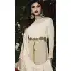 Shilpa Shetty in Beige Chiffon Narrow Pants with Kameez | FH403465397