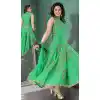 Art Silk Navy Blue Readymade Churidar Salwar Suit Online | FH403665379
