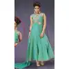 Art Silk Navy Blue Readymade Churidar Salwar Suit Online | FH403665379