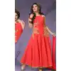 Art Silk Navy Blue Readymade Churidar Salwar Suit Online | FH403665379