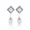 Grey and Silver Color Pearls Precious Earring | FH404965570