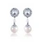 Grey and Silver Color Pearls Precious Earring | FH404965573