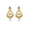 Red and Gold Color Pearls Precious Earring | FH404965574