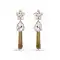 Beige and Gold Color Stone Artificial Jewellery Earring | FH405865630