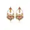 Pink and Gold Color Artificial Chandelier Style Earring | FH405965683