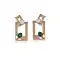 Beige and Green Color Artificial Fashion Earring | FH405965688