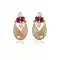 Red and Gold Color Artificial Fashion Earring | FH405965692