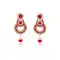 Red and Gold Color American Diamond Drop Earring | FH406865695