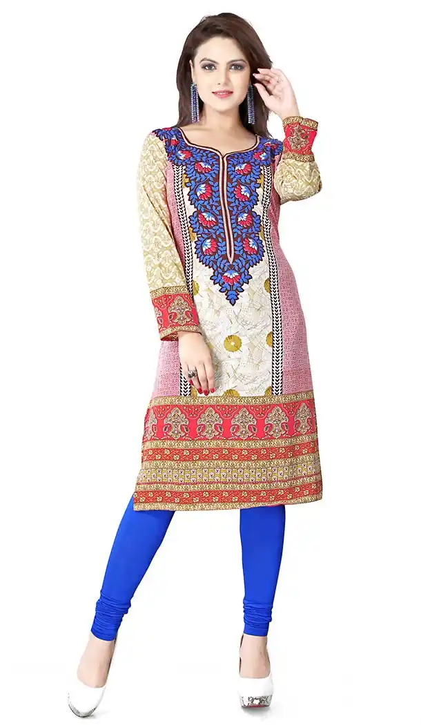 Incredible Straight Kurti in Crepe Silk & Multiple Color | FH409666128