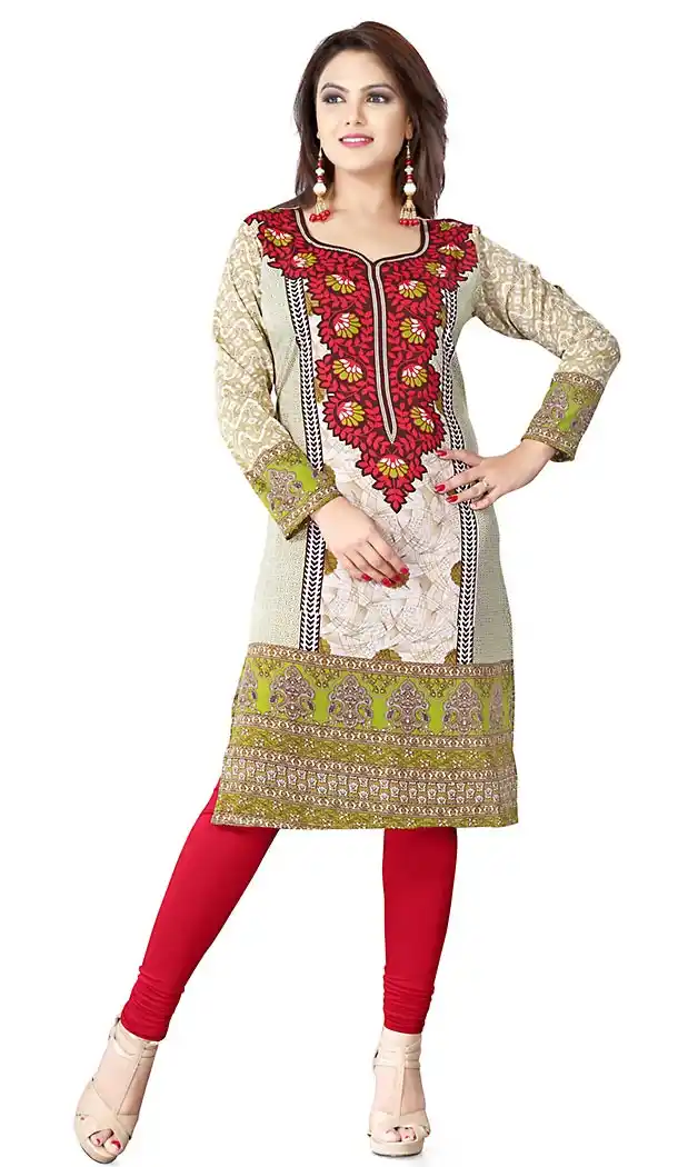 Incredible Straight Kurti Style in Crepe Silk & Multiple Color | FH409666129