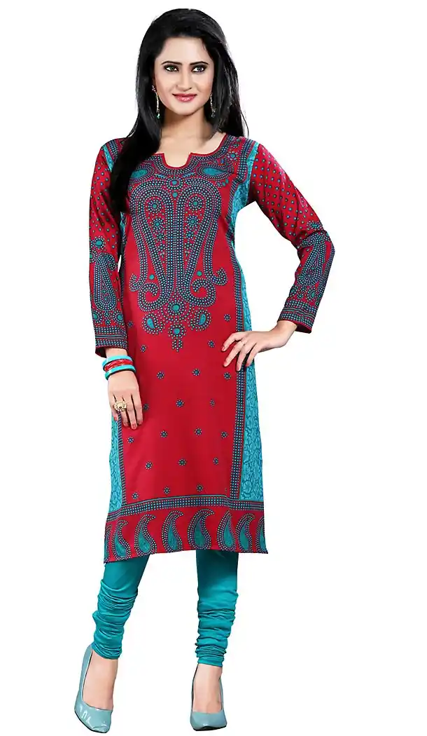 Incredible Straight Kurti Style in Maroon | FH409766144