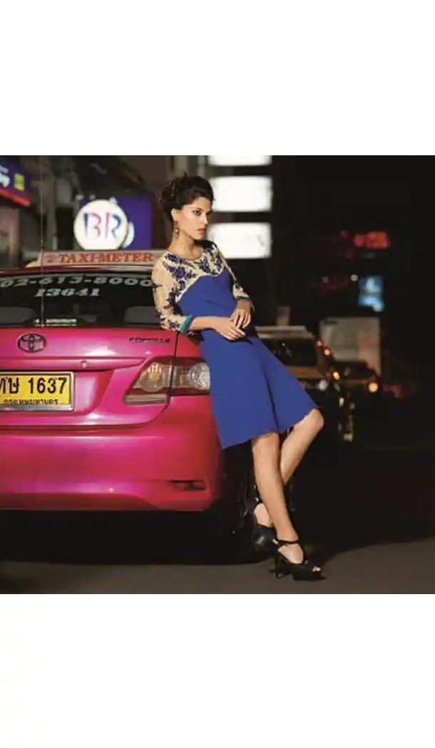 Blue Color with Embroidery & Resham Work Incredible Readymade Kurti | FH416548946