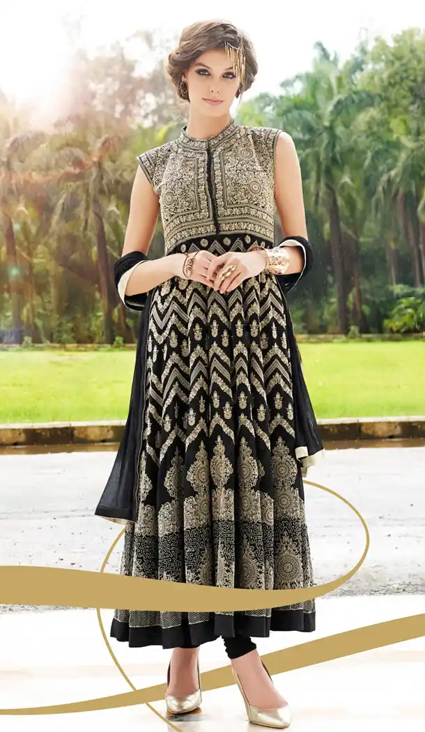 Black Georgette Online Designer Ladies Fashion Shopping | FH417167121