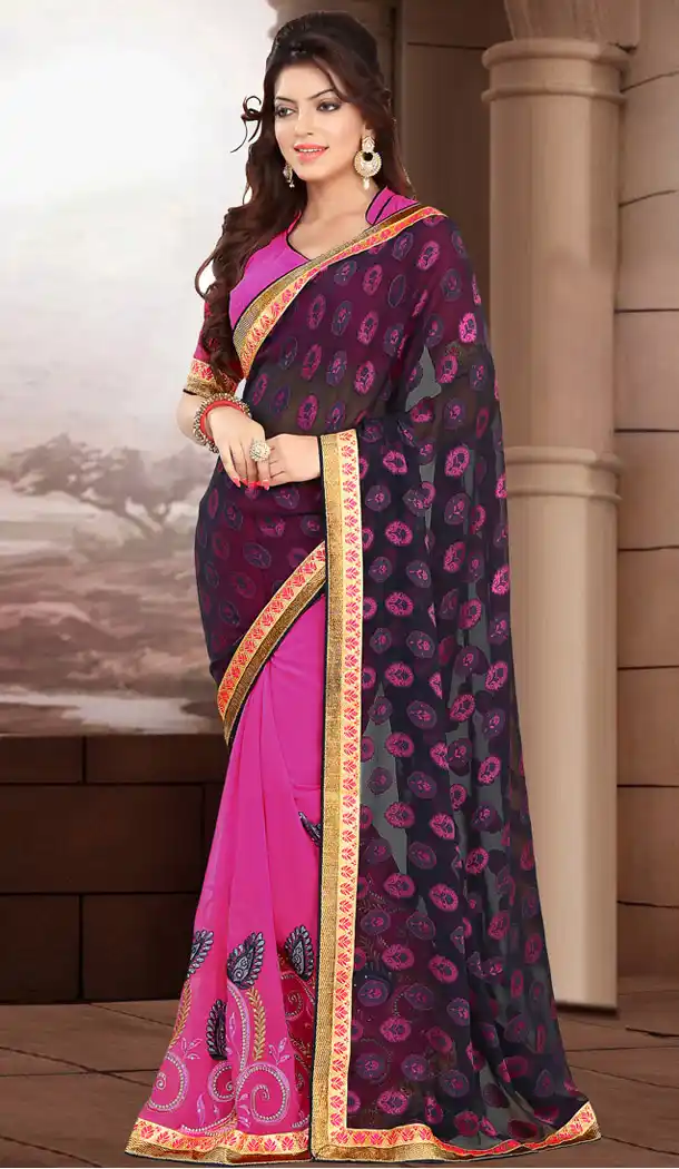 Exquisite Jacquard Black Women's Saree | FH418367010