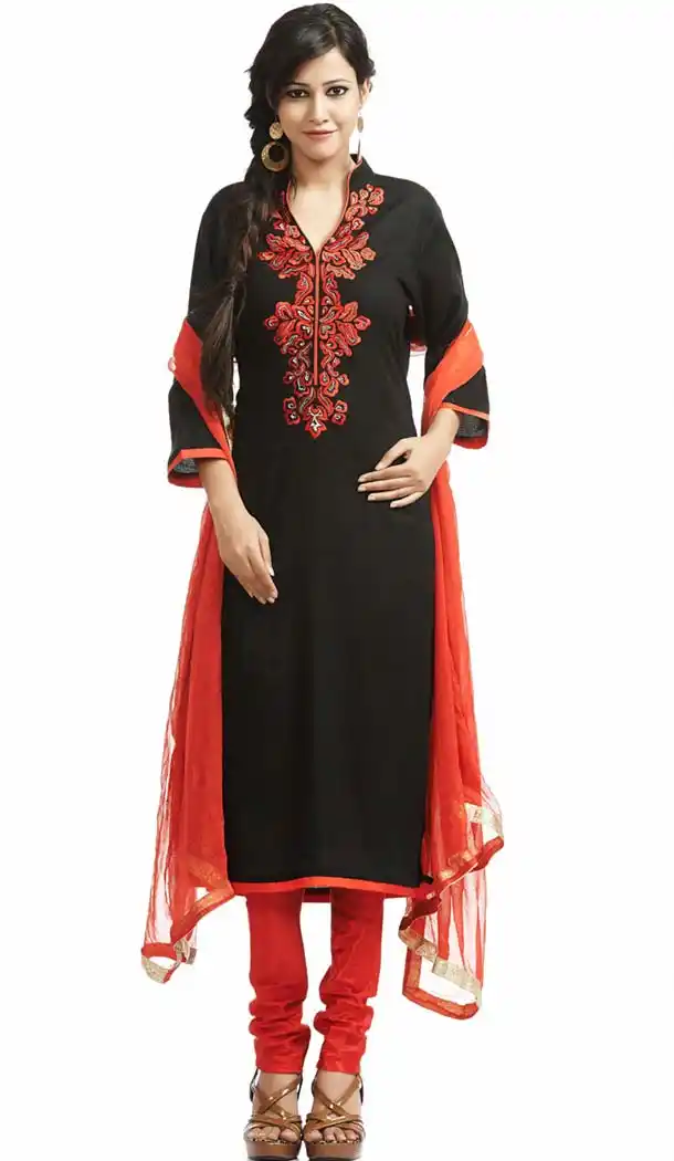 Deep Pink Color Cotton Readymade Churidar Salwar Suit | FH420667287