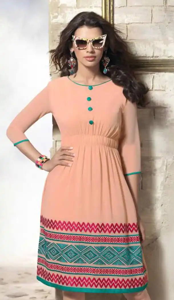 Incredible Princess Cut Kurti Style in Pink Color | FH421467378