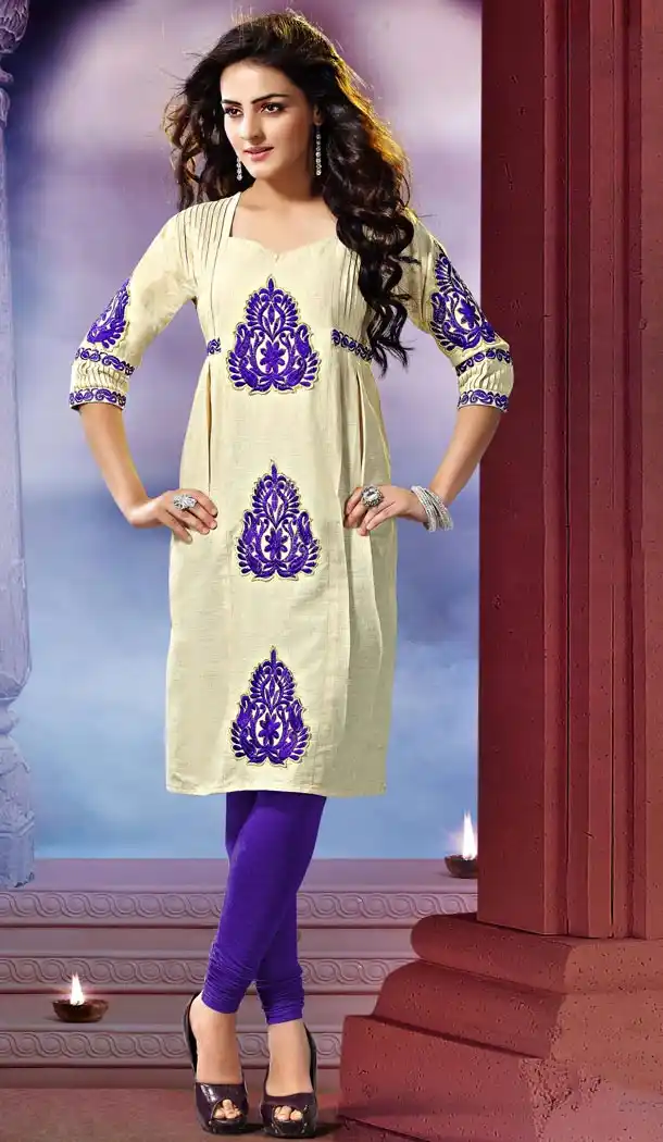 Incredible Straight Kurti Style in Cotton & Khadi Fabric | FH421567385
