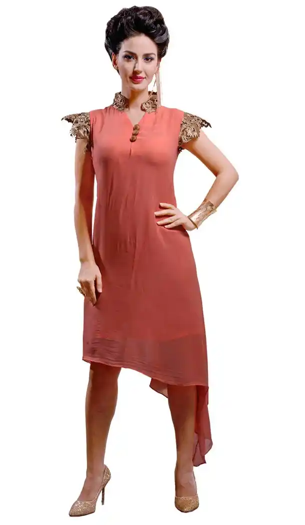 Incredible Straight Kurti Style with Plain Work Work | FH421667401