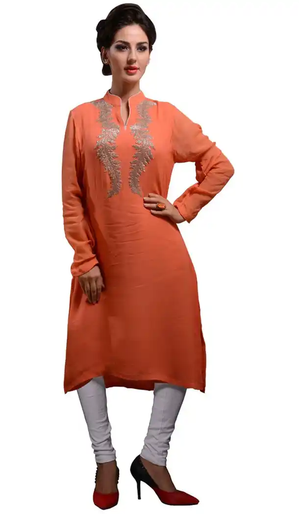 Incredible Pakistani Kurti Style with Resham Work | FH421667405